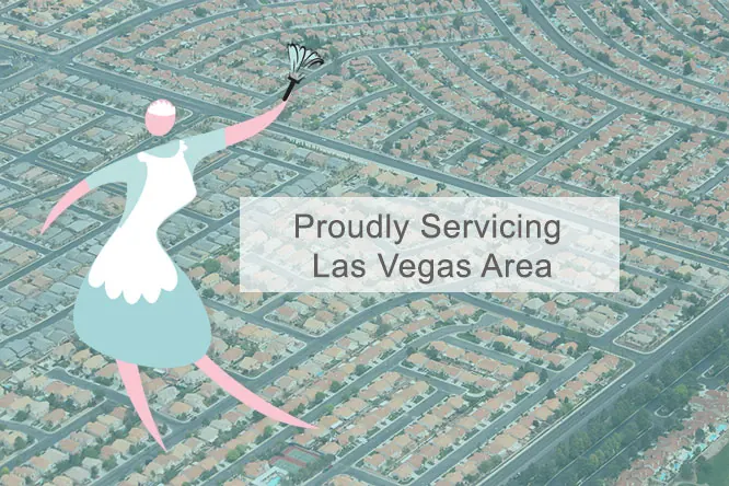 Map of the Las Vegas Valley maid service area